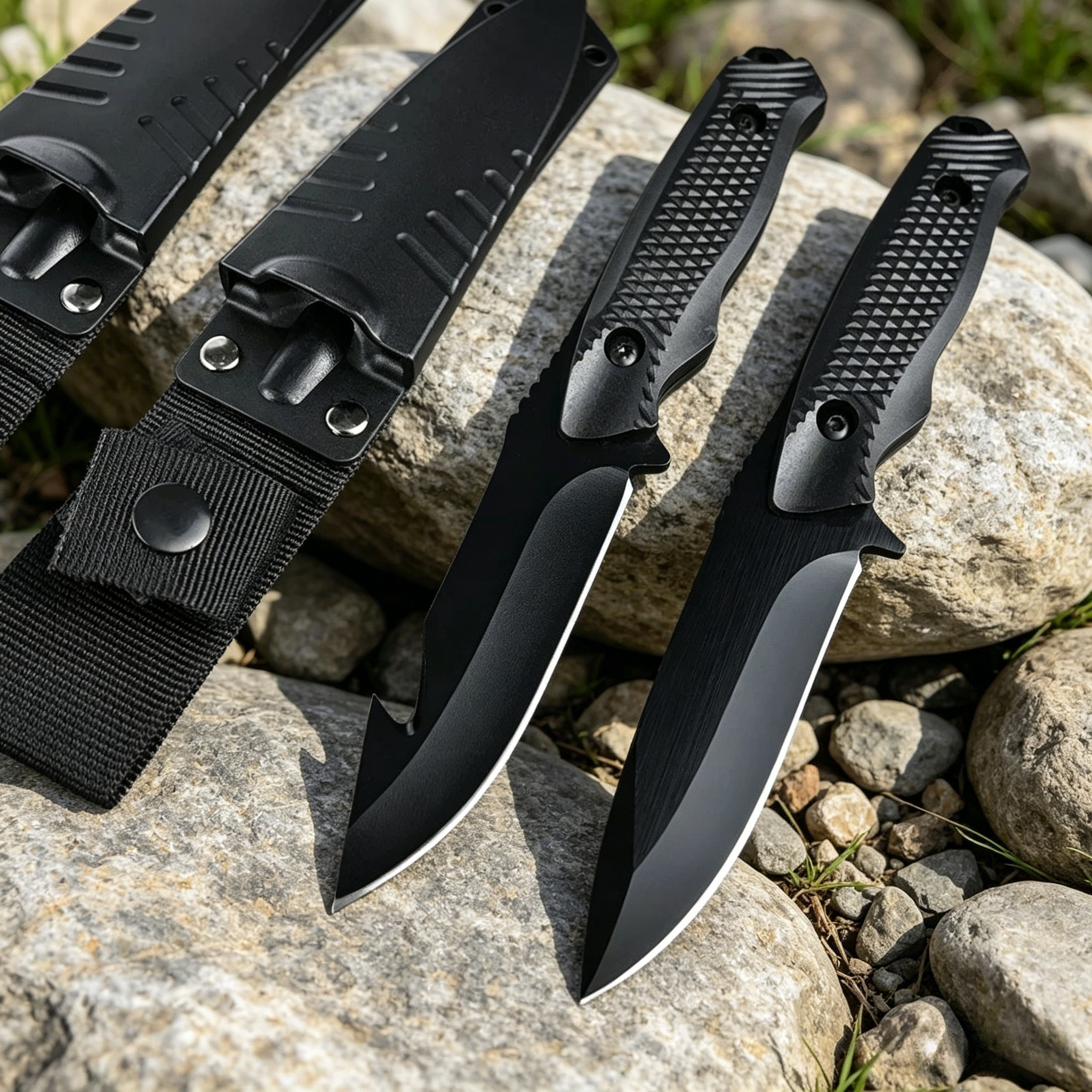 Everyday Carry (Edc) Knife - Outdoor Jungle Hunting Knife 5CR13MOV Steel