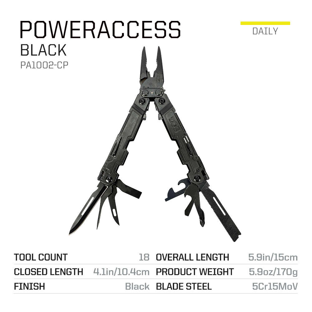 SOG 18 in 1 PowerAccess Compac – обзор и цена Edc Carry Pliers