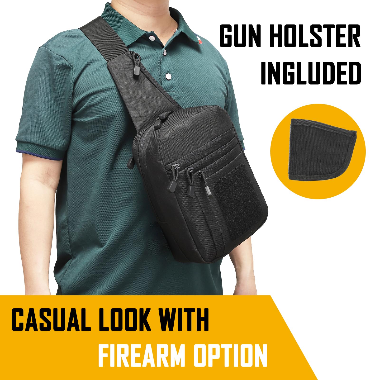 Concealed Carry Crossbody Bag  – обзор и цена Edc Concealed Carry Bag