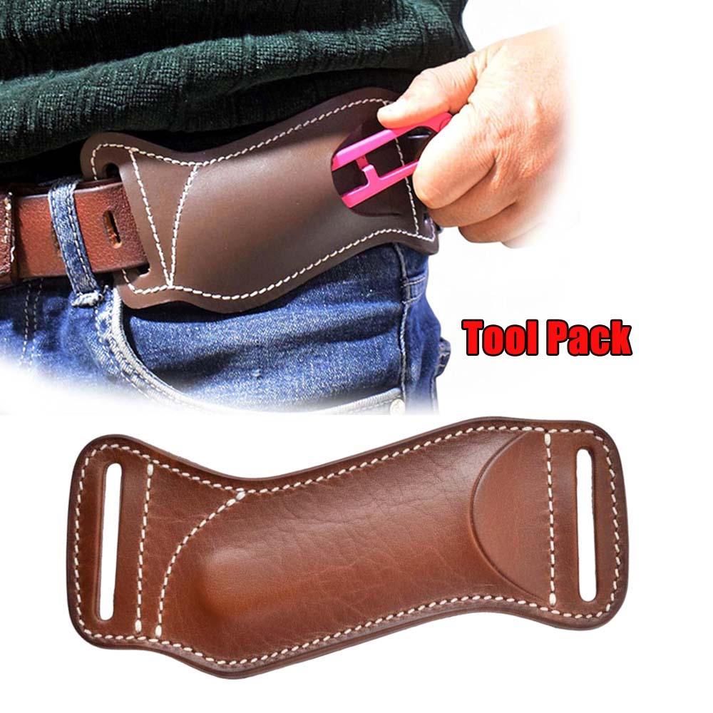 Waist Hanging EDC Knife Sheath – обзор и цена Leather Edc. Carry Pouch