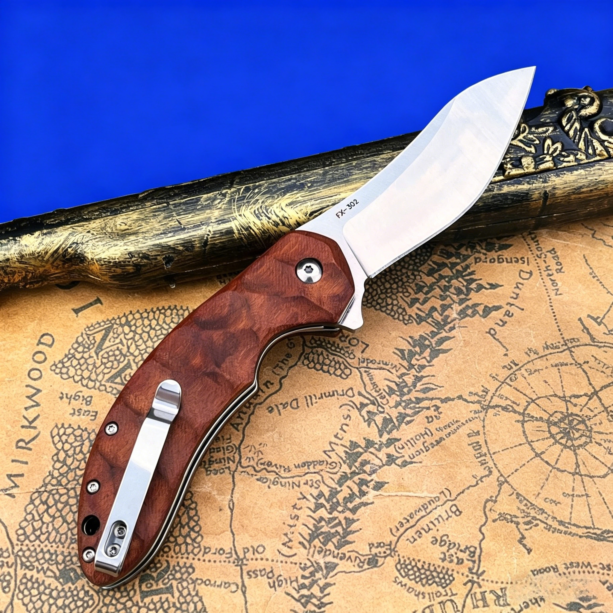 FX320 EDC Ooutoor Folding Knif – обзор и цена Edc Fixed Blade Deep Carry