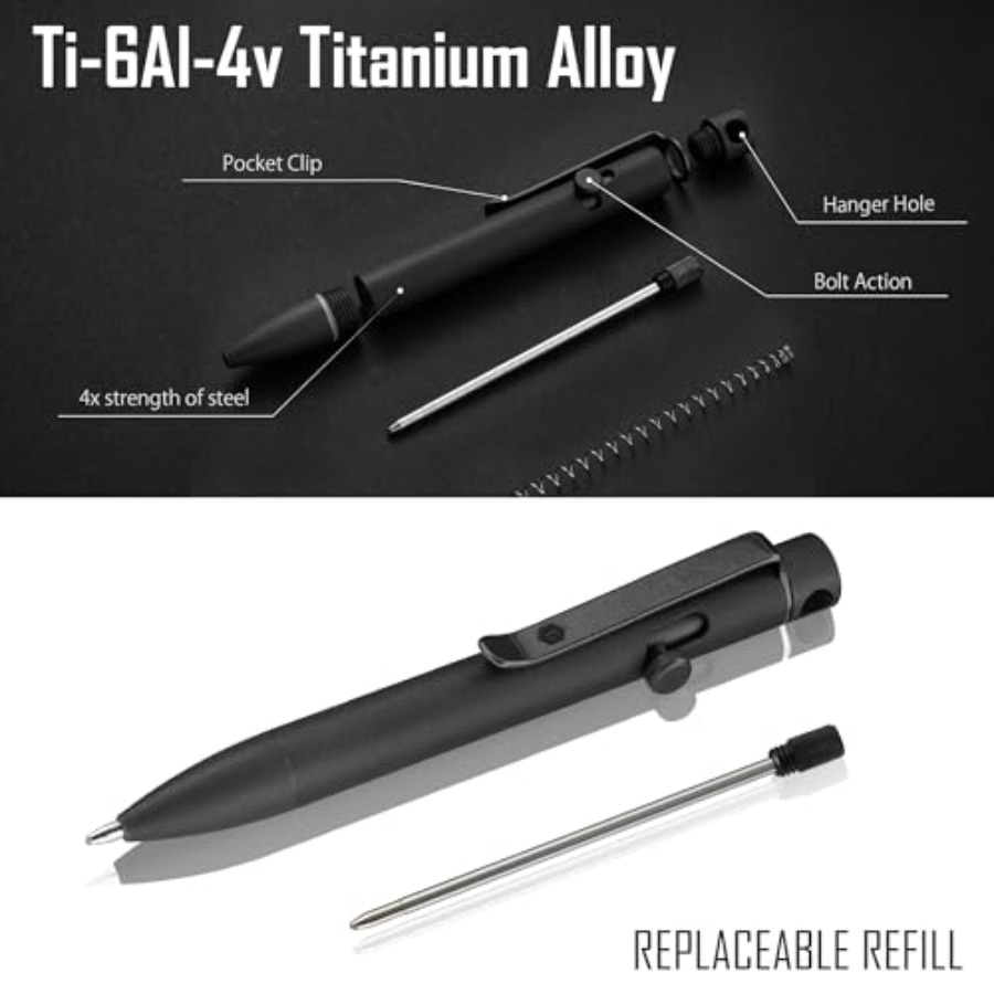 Bolt Action EDC Pen with Clip  – обзор и цена Edc Carry Clip