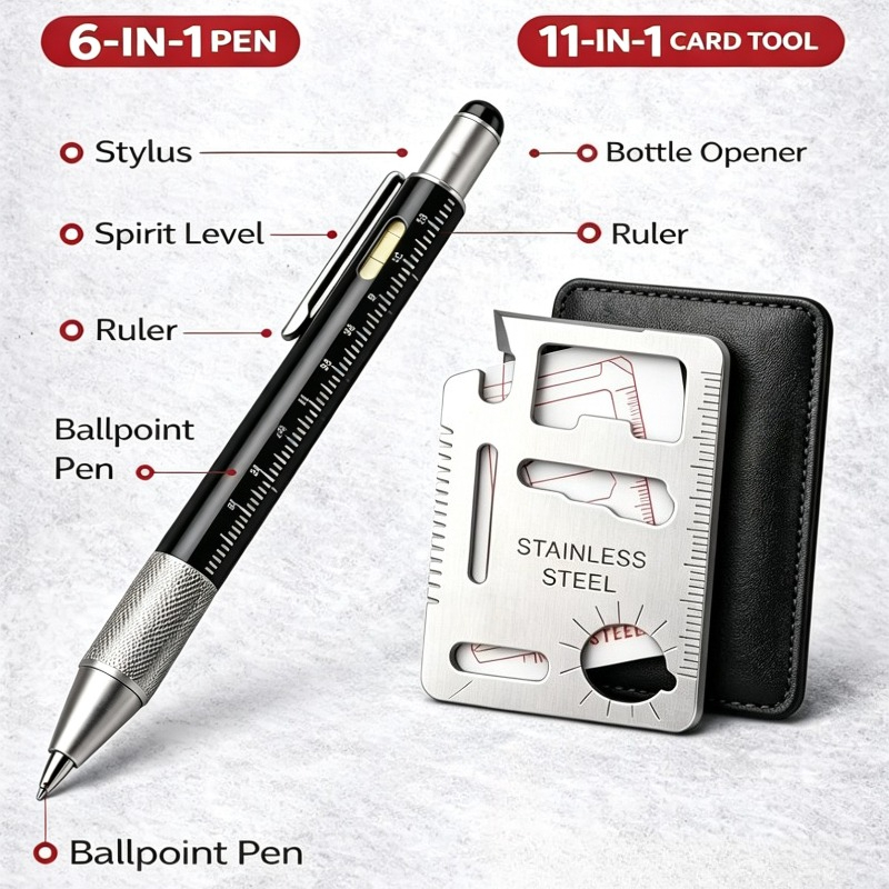 Men Gifts 6-in-1 Multitool Pen – обзор и цена Edc Carry For Men