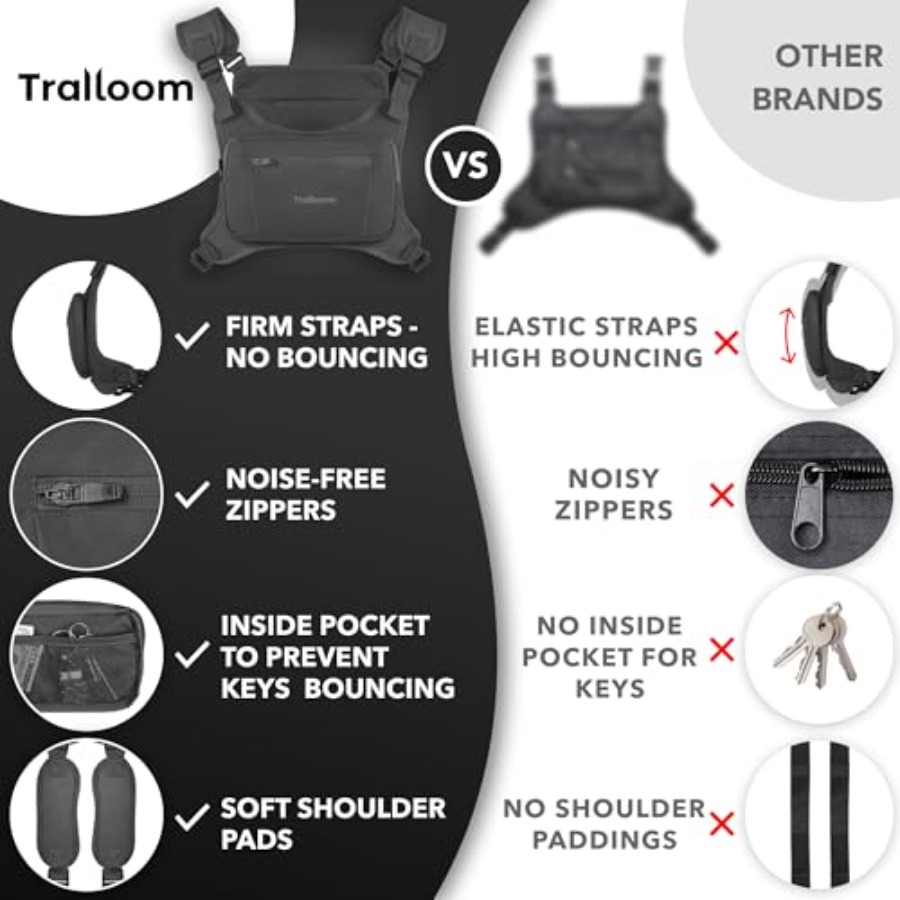 Running Chest Pack Reflective  – обзор и цена Leather Edc. Carry Pouch