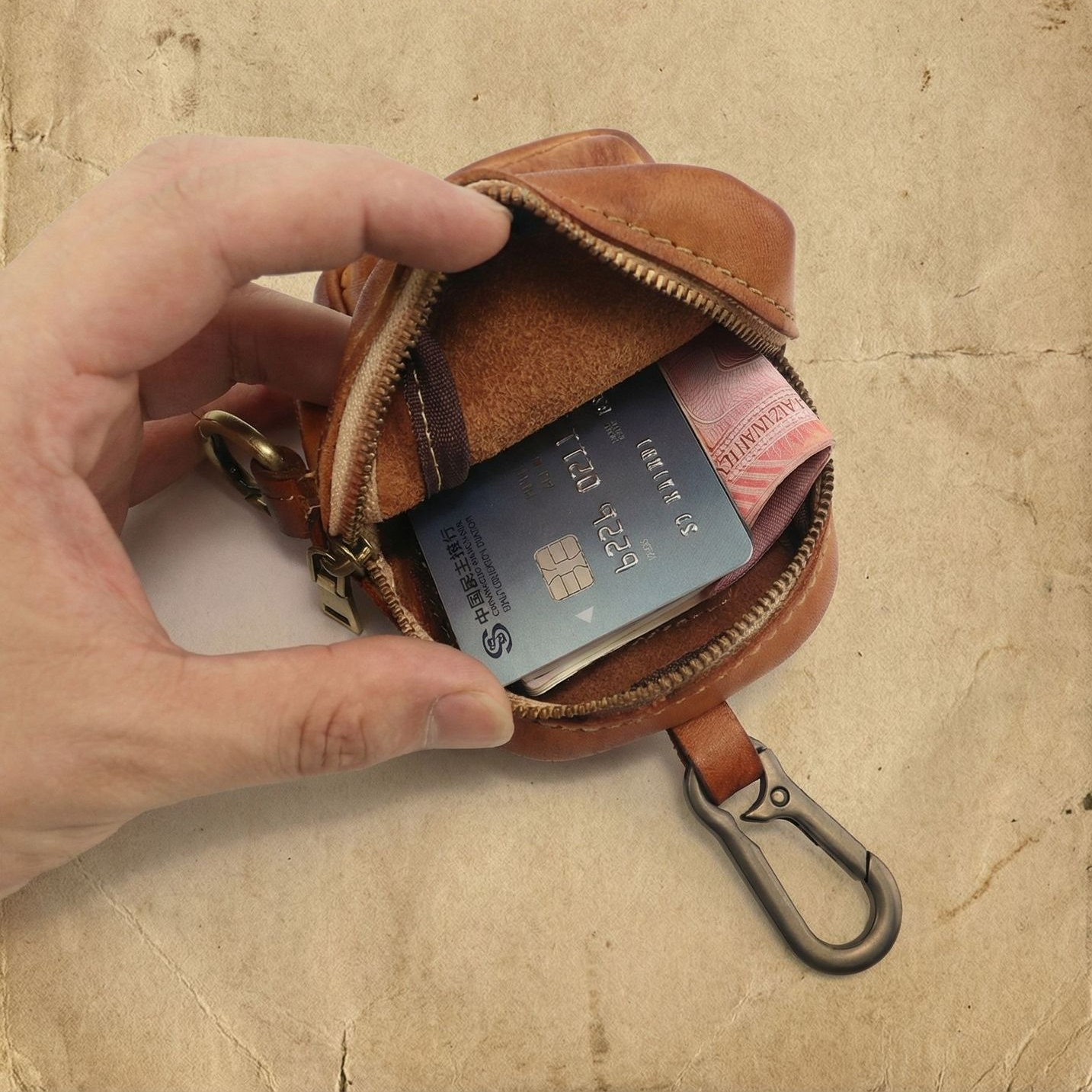 Rugged Vintage Leather Mini Cl – обзор и цена Leather Edc. Carry Pouch