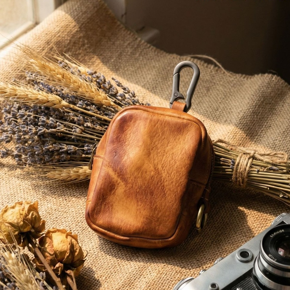 Rugged Vintage Leather Mini Cl – обзор и цена Leather Edc. Carry Pouch