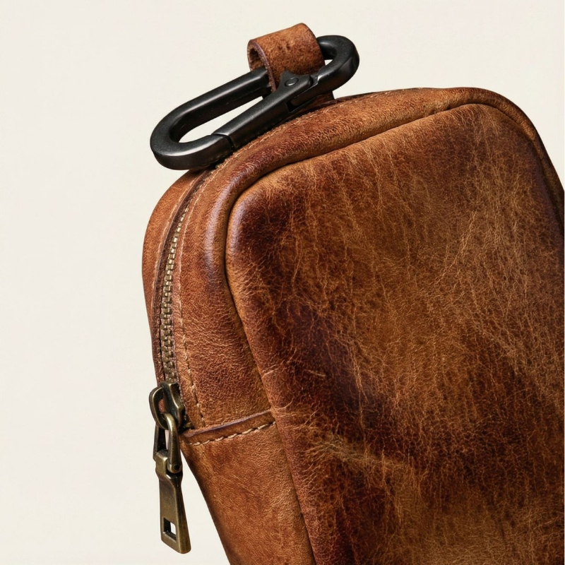 Rugged Vintage Leather Mini Cl – обзор и цена Leather Edc. Carry Pouch