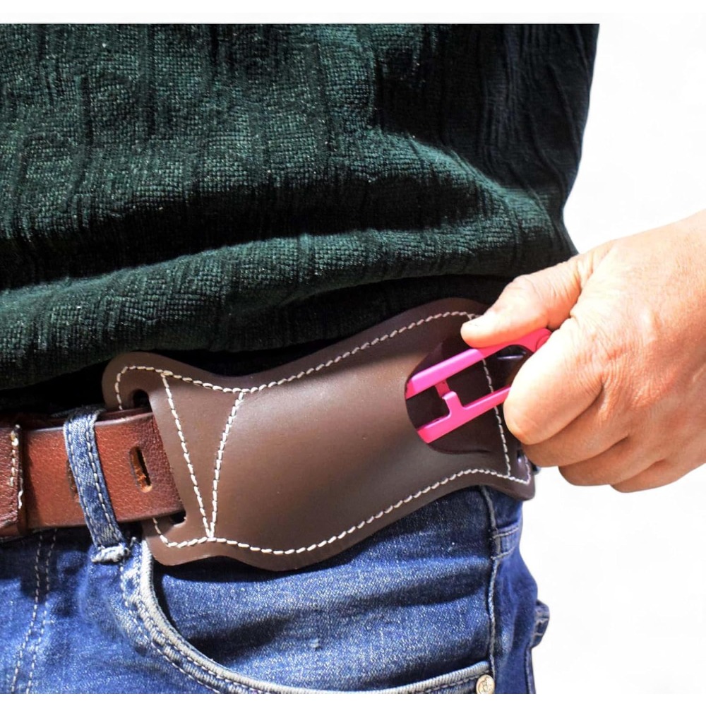 5 Inch Folding Knife Holster E – обзор и цена Leather Edc. Carry Pouch