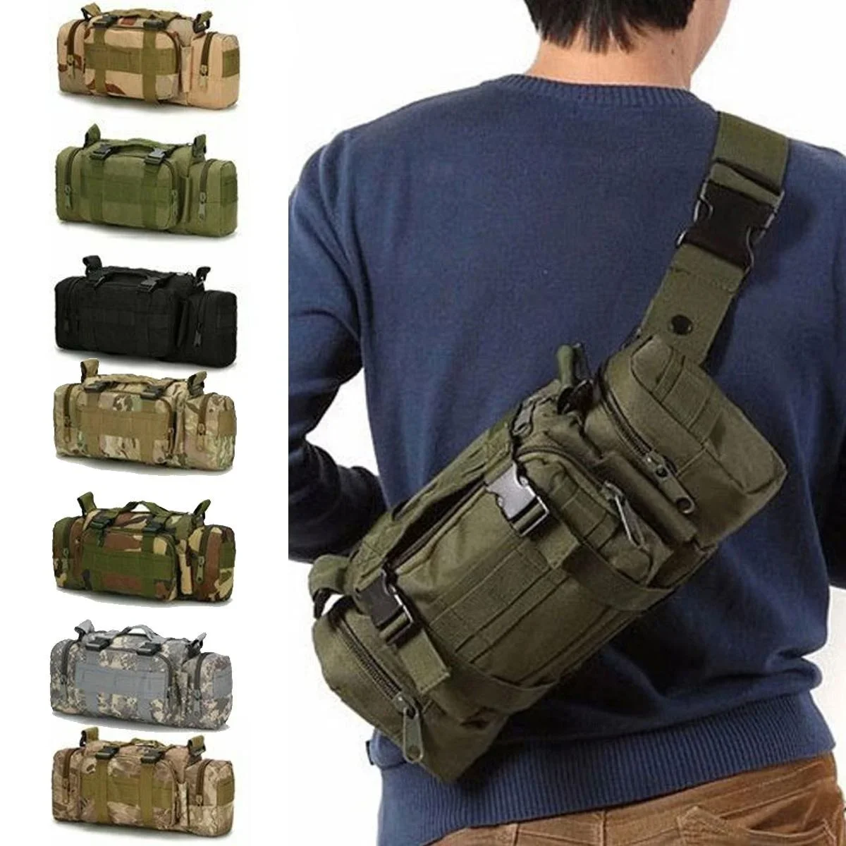 Duffel Waist Bag Molle Waterpr – обзор и цена Edc Carry Fanny Pack