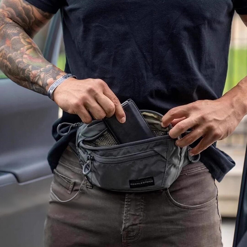 Mens Belt Bag with Adjustable  – обзор и цена Edc Carry Fanny Pack