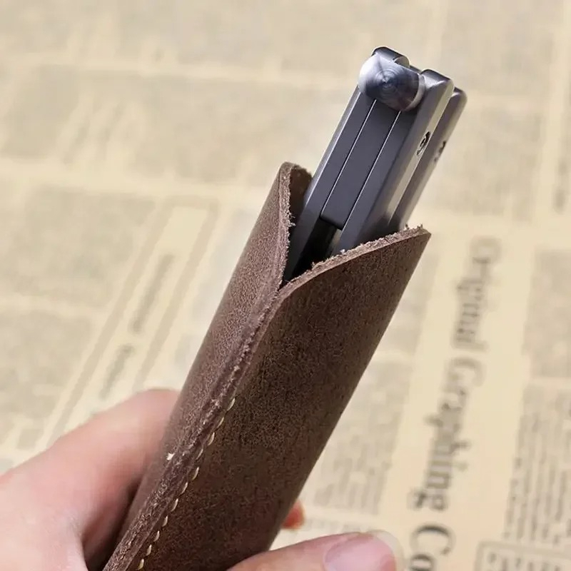 Leather small knife cover carr – обзор и цена Edc Carry Clip