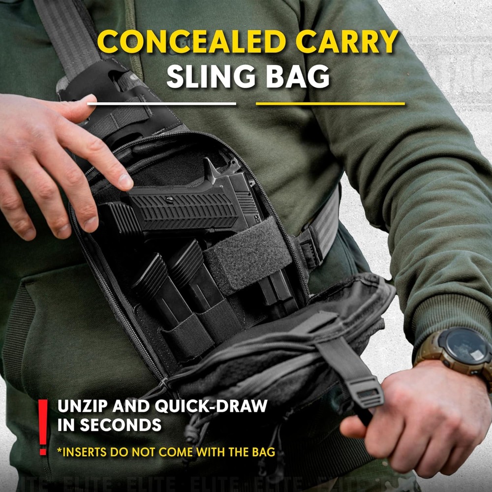 EDC Tactical Crossbody Sling B – обзор и цена Edc Concealed Carry Bag