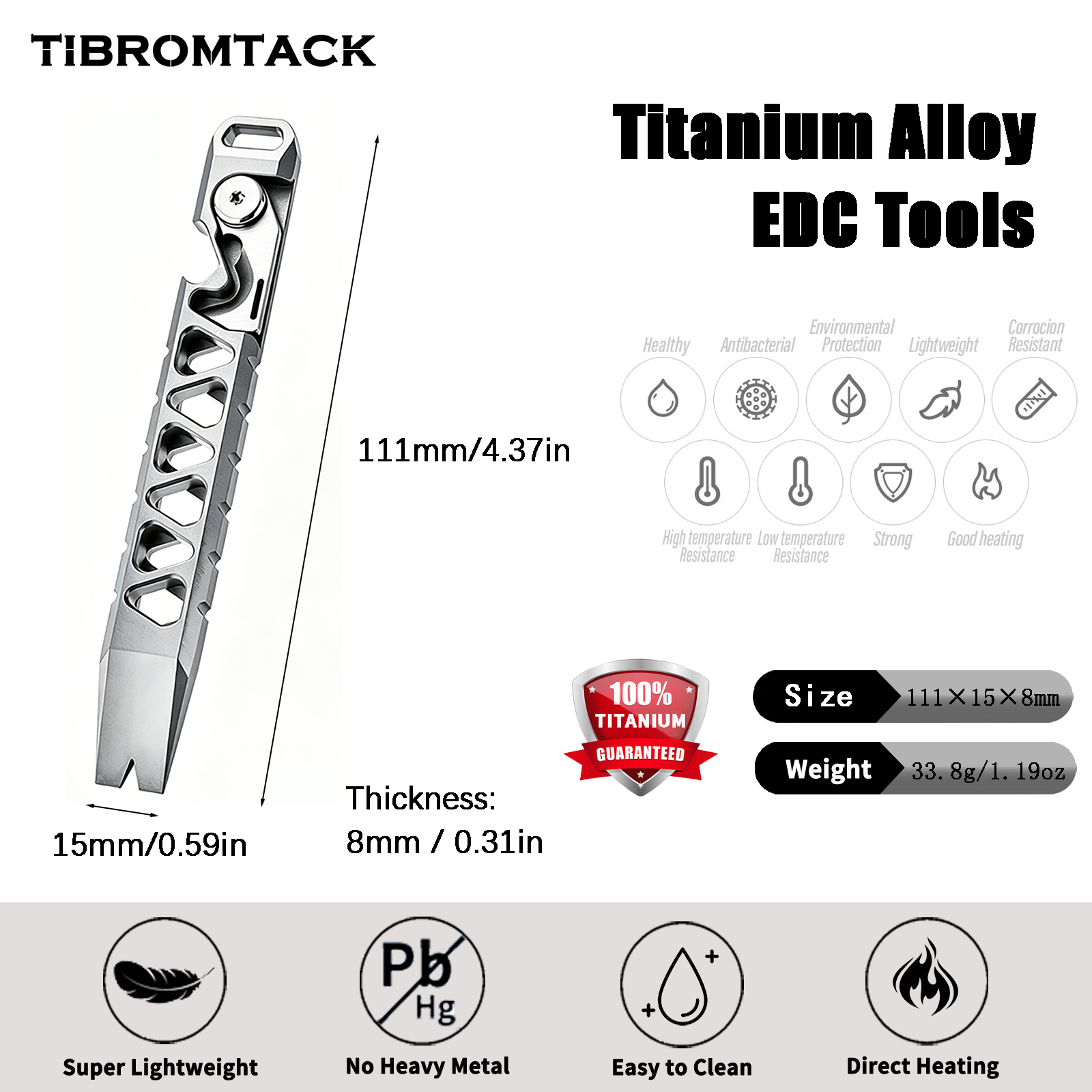 TIBROMTACK Titanium Multi-Func – обзор и цена Edc Carry Co
