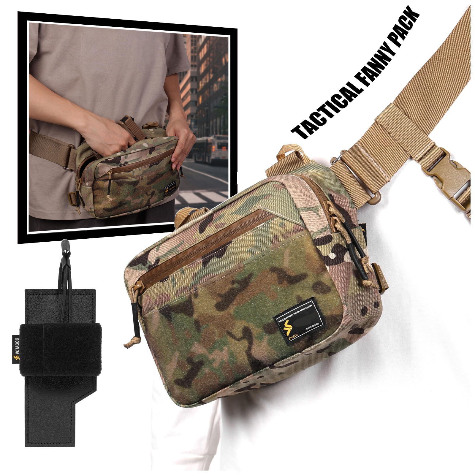 Tactical Fanny Pack, Concealed – обзор и цена Edc Carry Fanny Pack