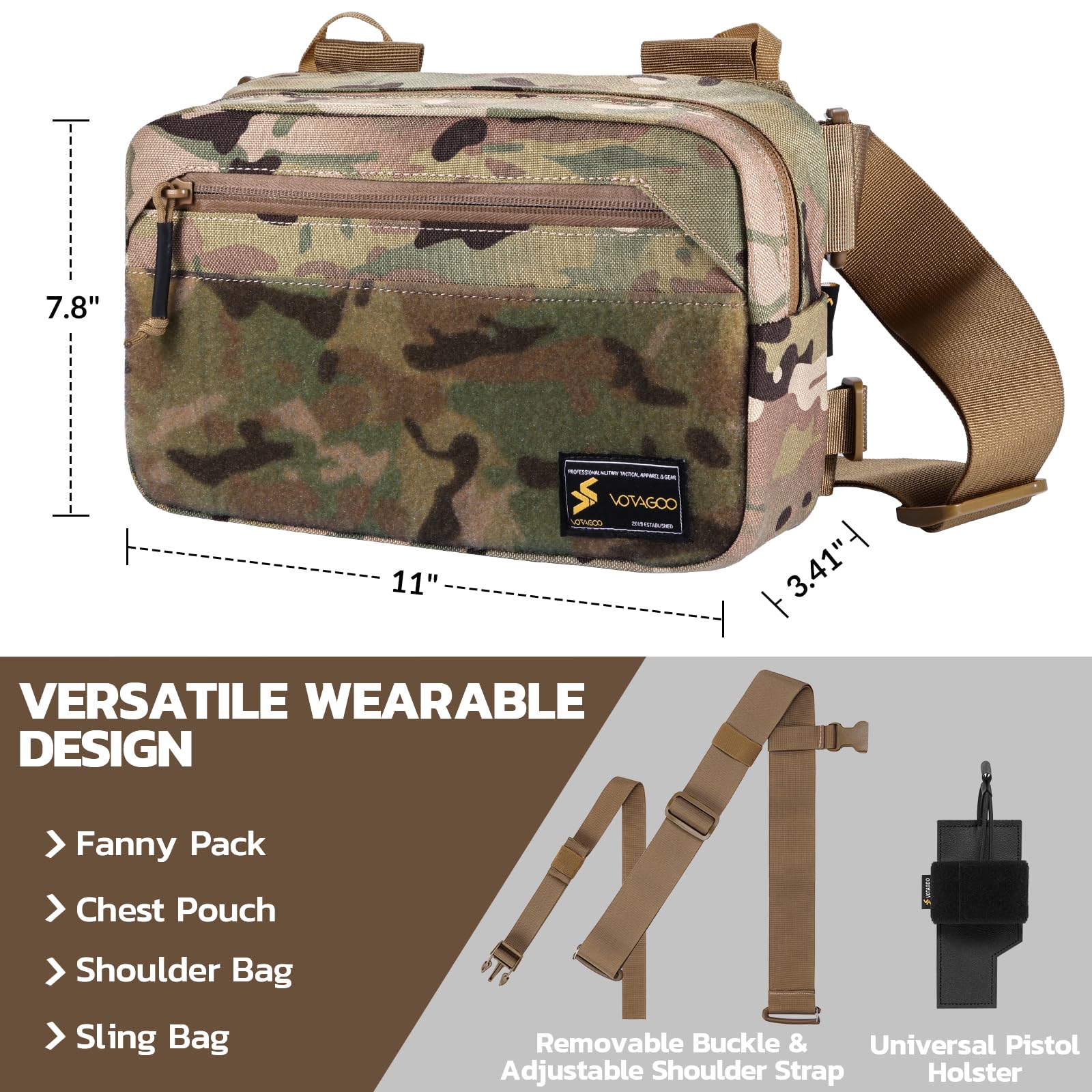 Tactical Fanny Pack, Concealed – обзор и цена Edc Carry Fanny Pack