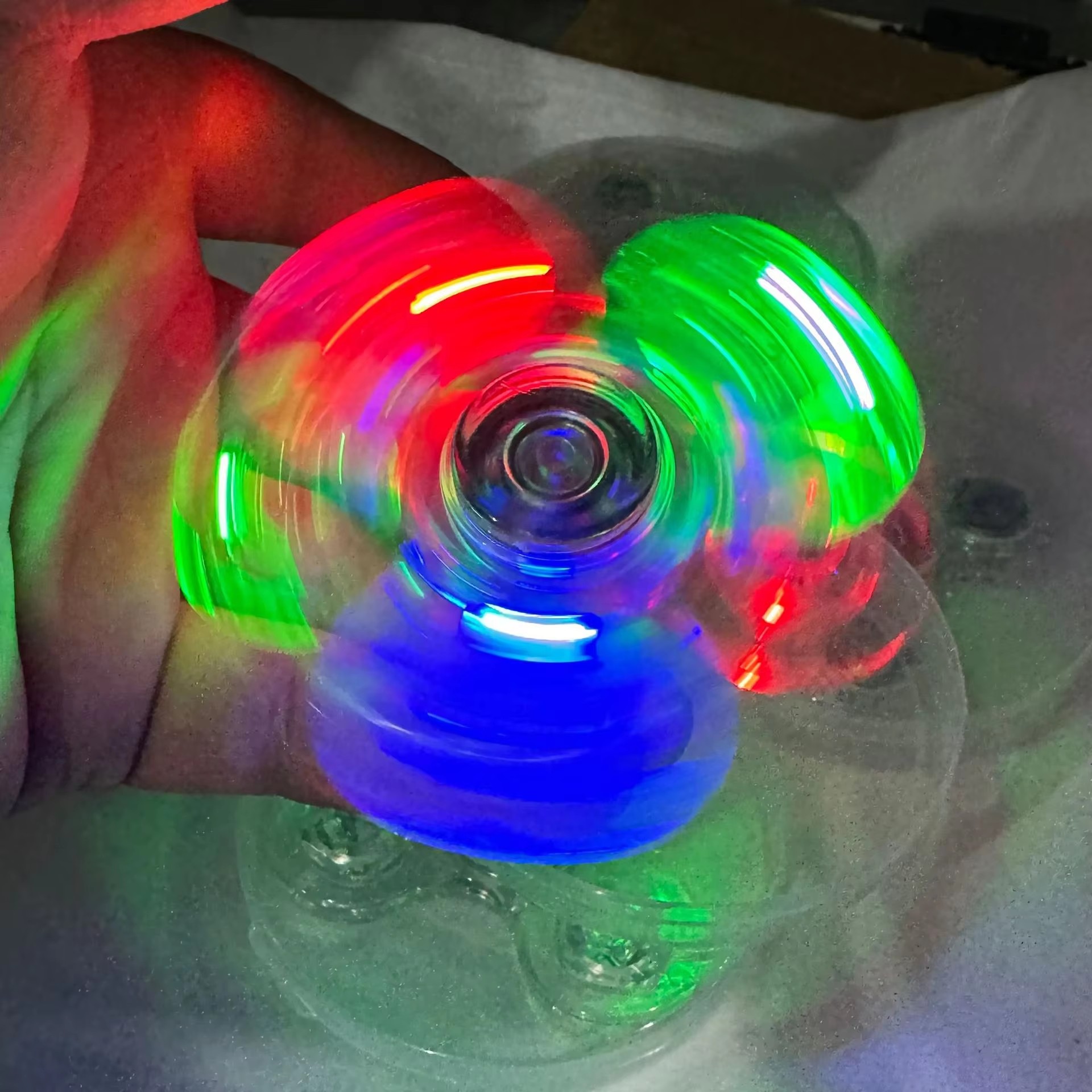 Crystal Luminous LED Light Fid – обзор и цена Fidget Spinner Bearing