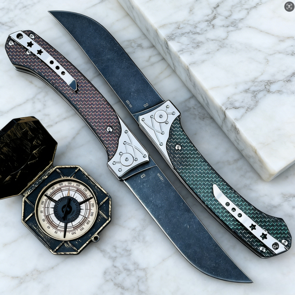 D2 Steel Folding Knife with Ca – обзор и цена Everyday Carry (Edc) Knife