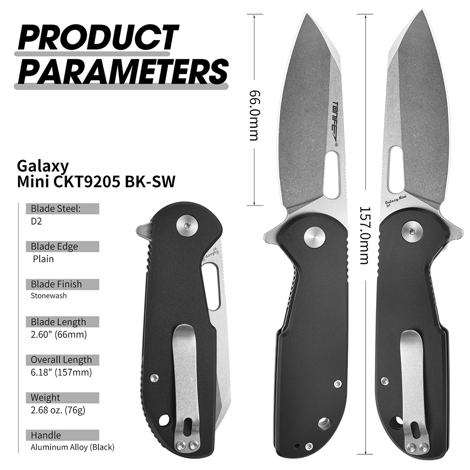 TONIFE Galaxy Mini CKT9205 Fol – обзор и цена Everyday Carry (Edc) Knife