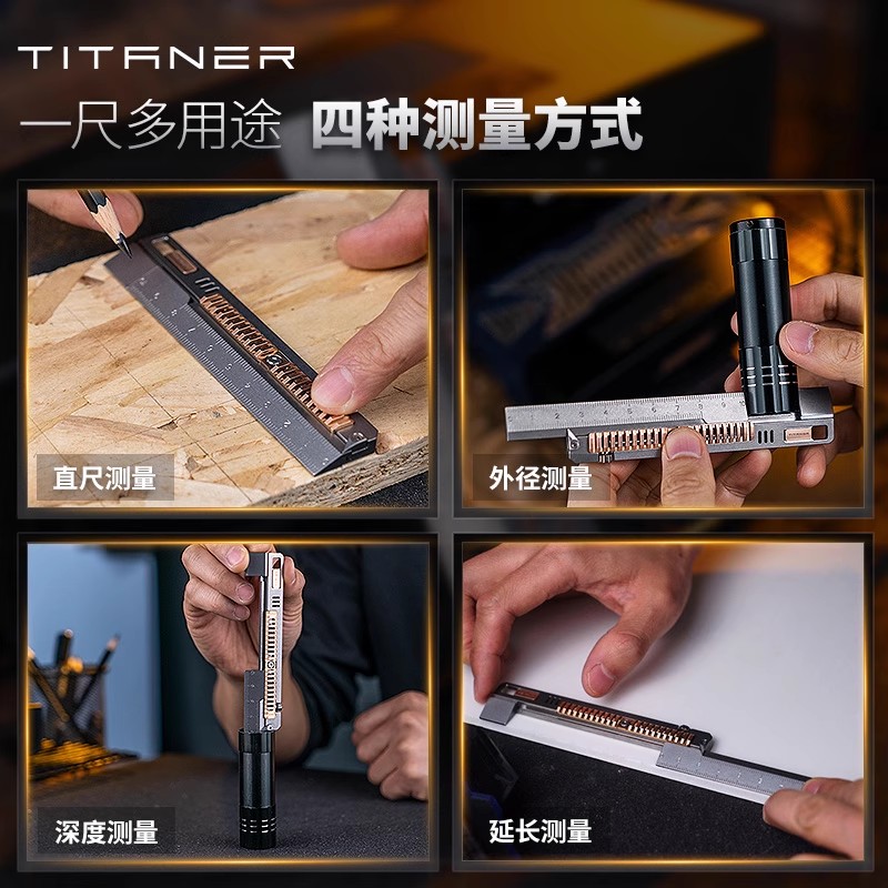 TITANER Stone Wash Titanium Al – обзор и цена Leather Edc. Carry Pouch
