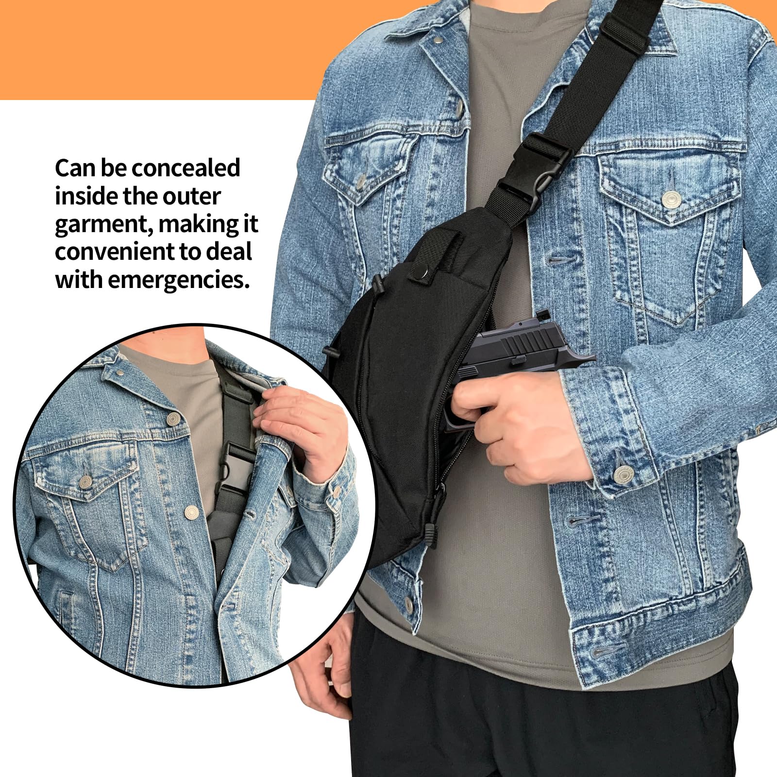 Tactical Crossbody Sling Bag E – обзор и цена Edc Carry Bag For Pistol