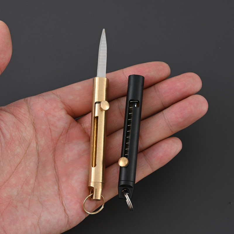 EDC Brass Retractable Knife Ou – обзор и цена Edc Fixed Blade Deep Carry