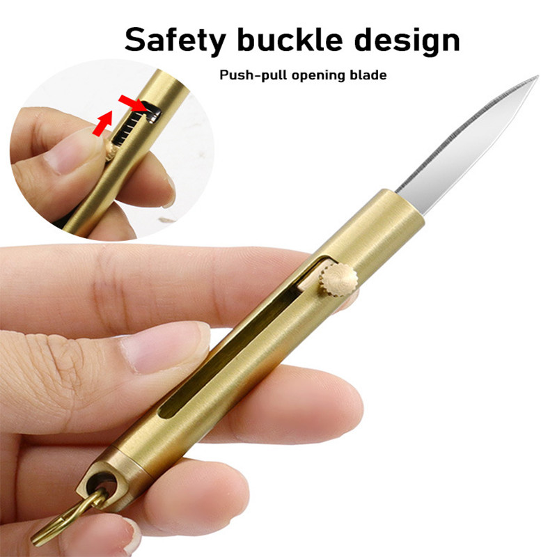 EDC Brass Retractable Knife Ou – обзор и цена Edc Fixed Blade Deep Carry