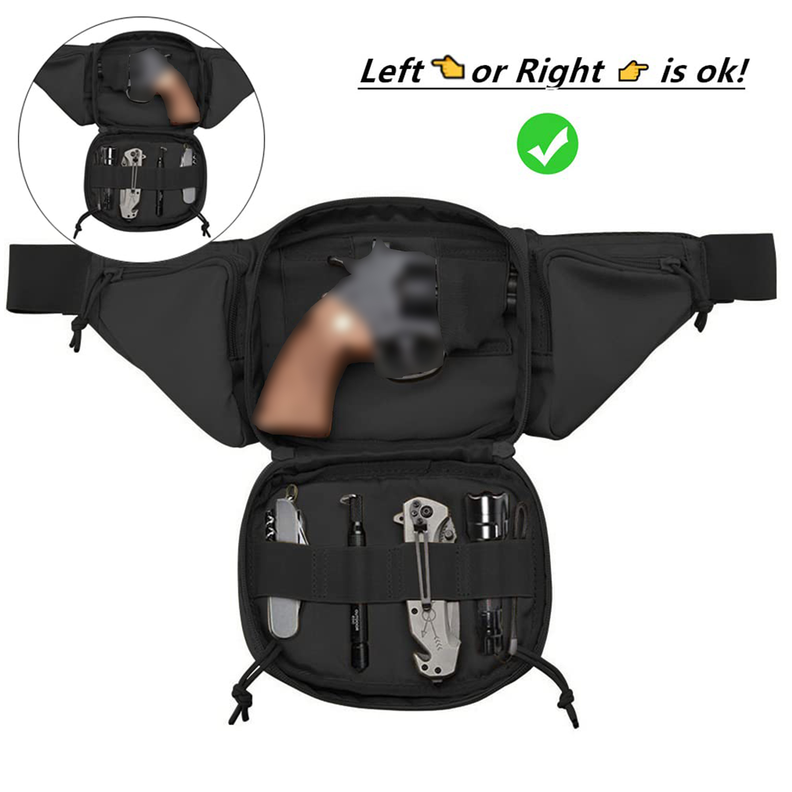 Tactical Fanny Pack Gun Holste – обзор и цена Edc Carry Fanny Pack